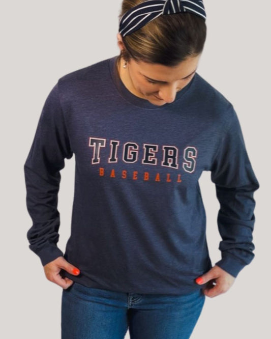 Tigers Baseball Long Sleeve Shirt