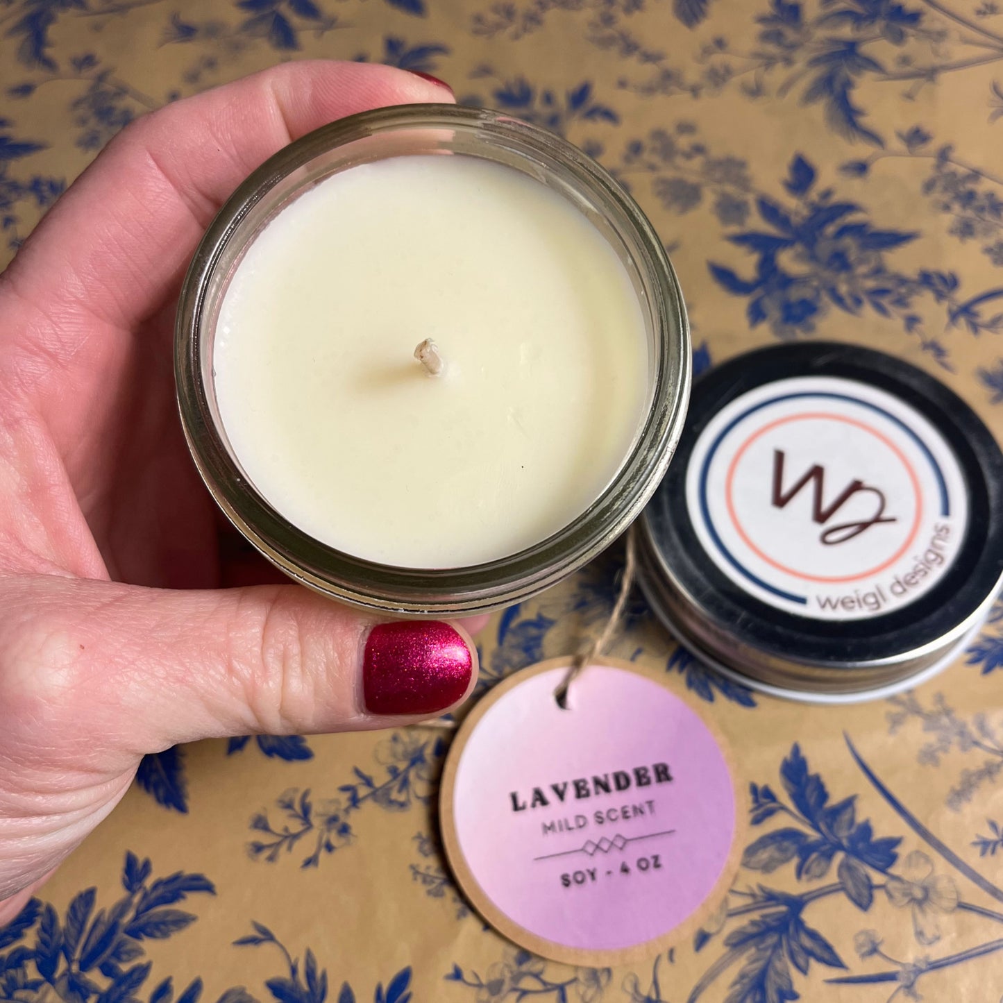 4oz Mild Lavender Soy Wax Candle