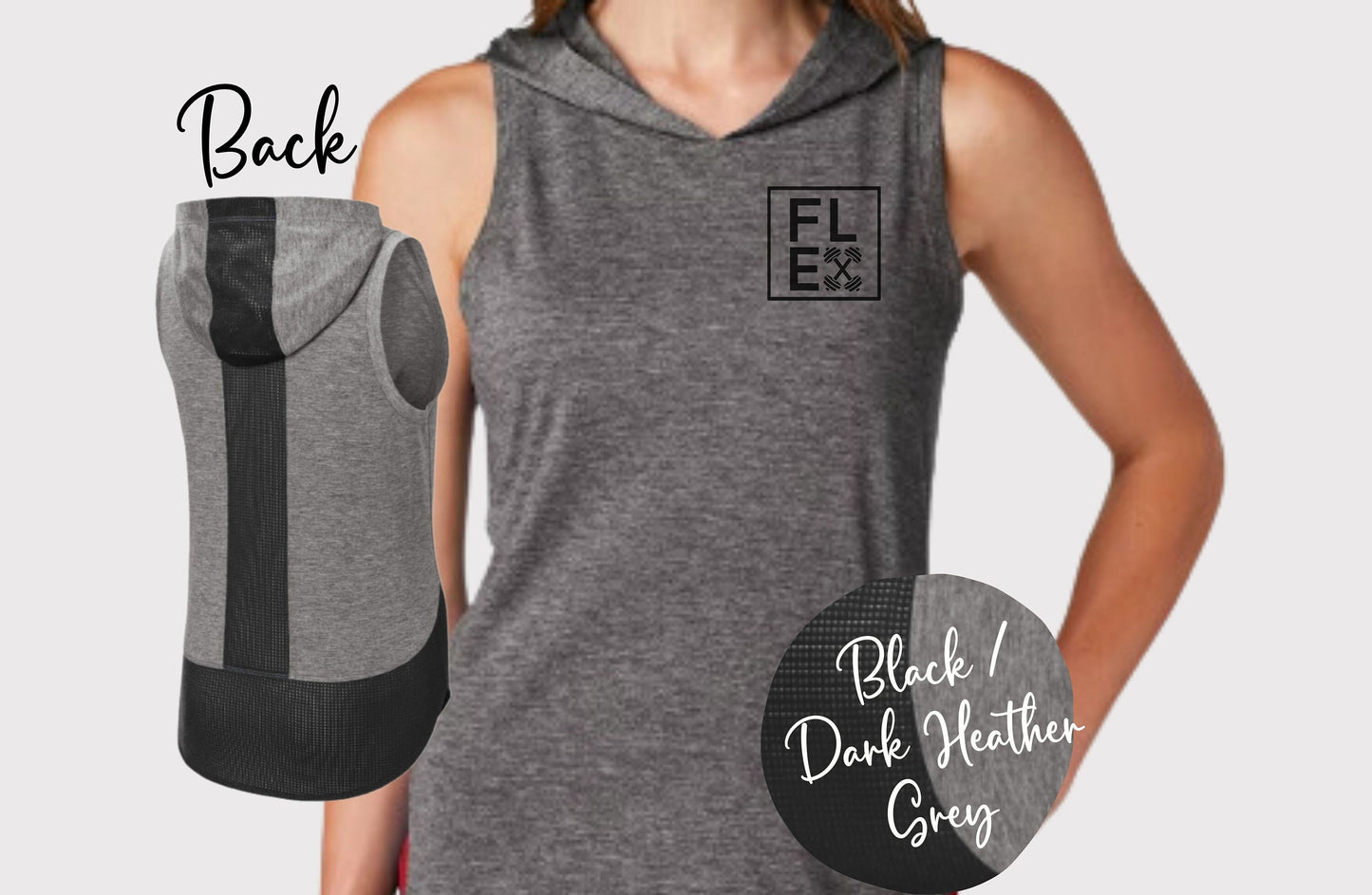 Women's Flex Workout Hoodie Tank Top