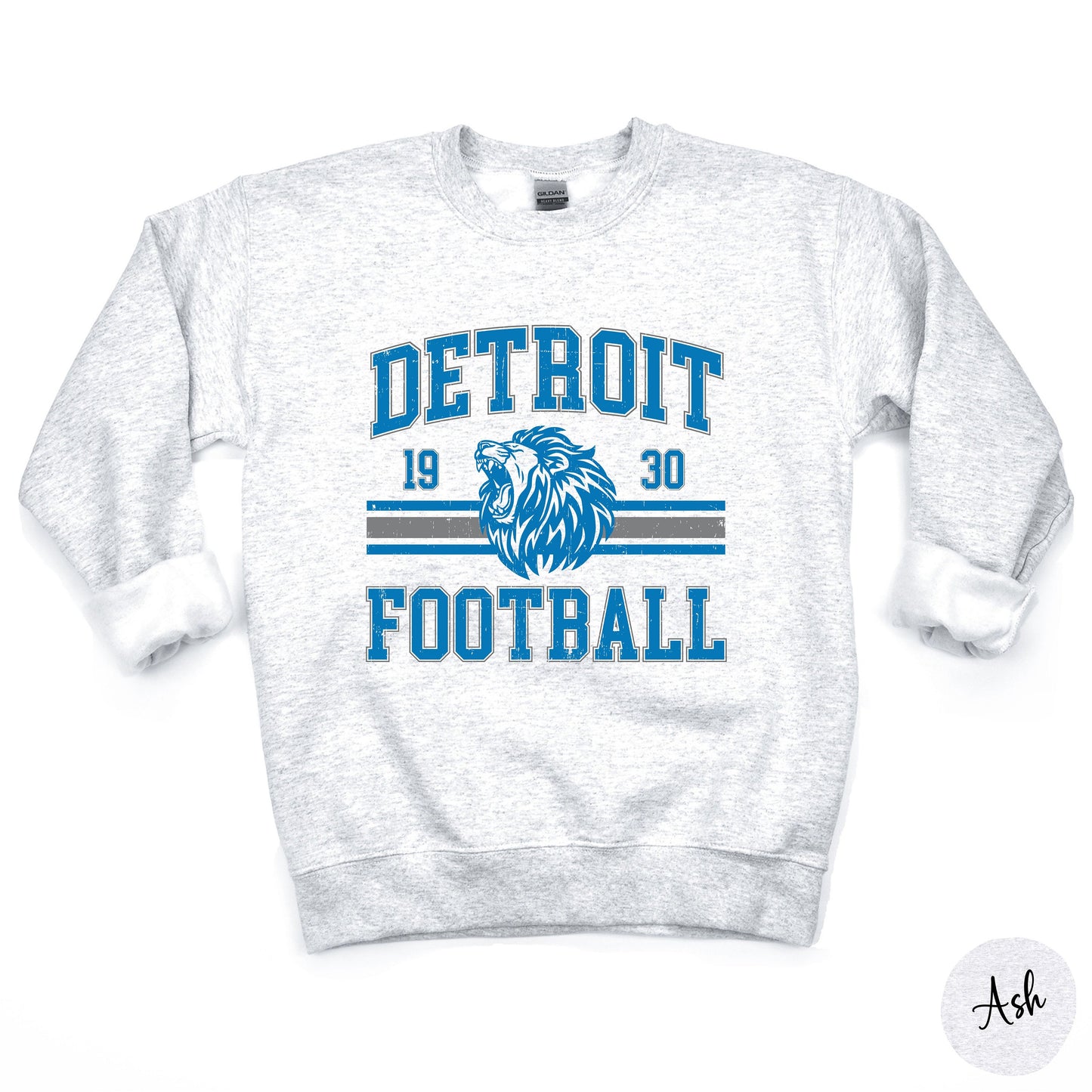 Vintage Detroit Football Mid-Weight Sweatshirt