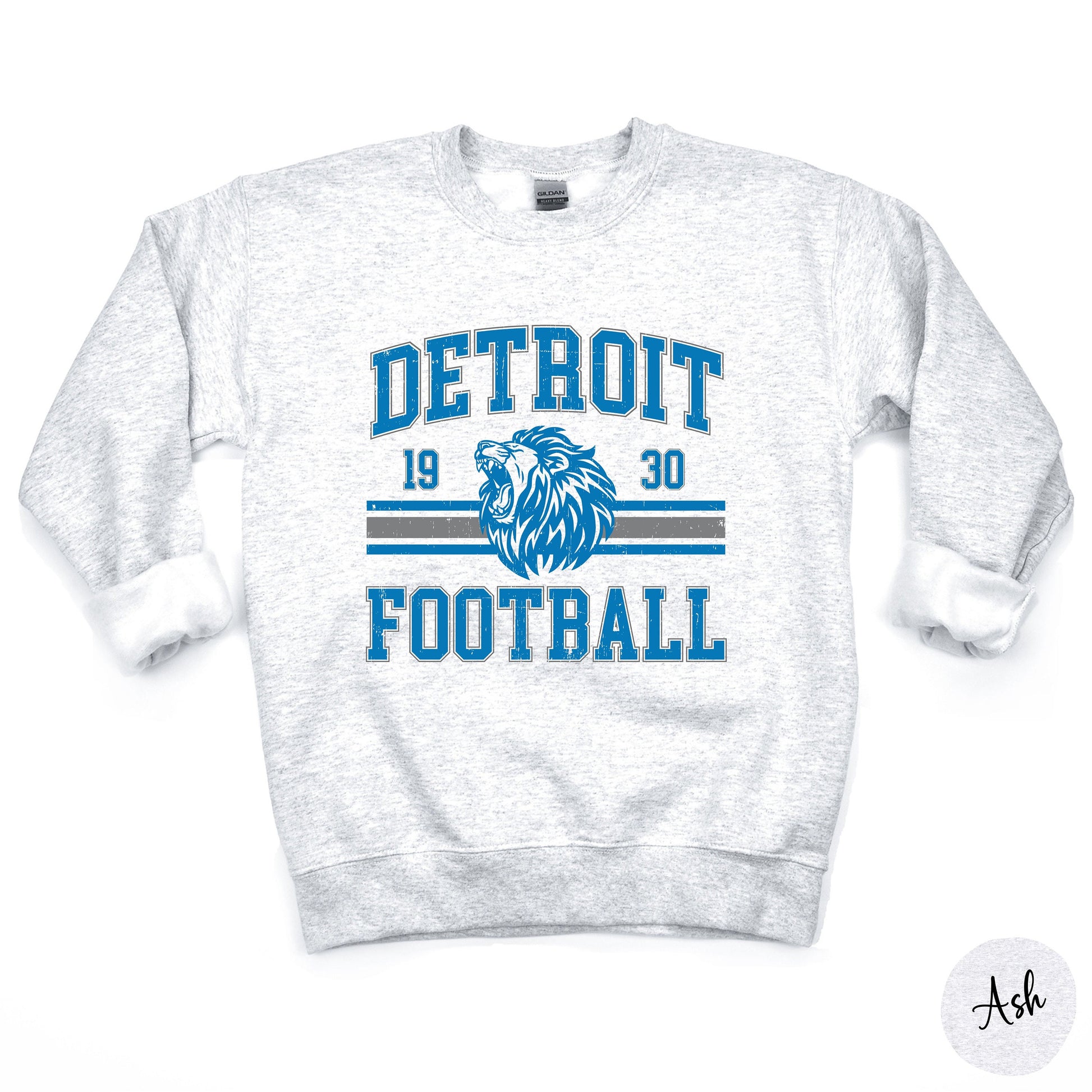 Vintage Detroit Football Mid-Weight Sweatshirt