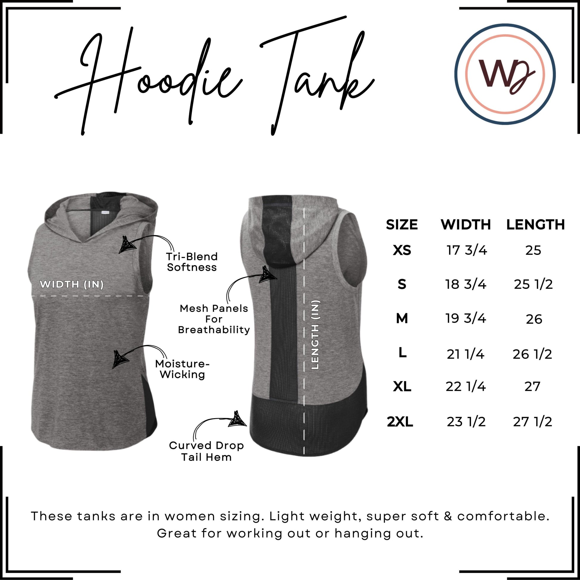 Women's Flex Workout Hoodie Tank Top