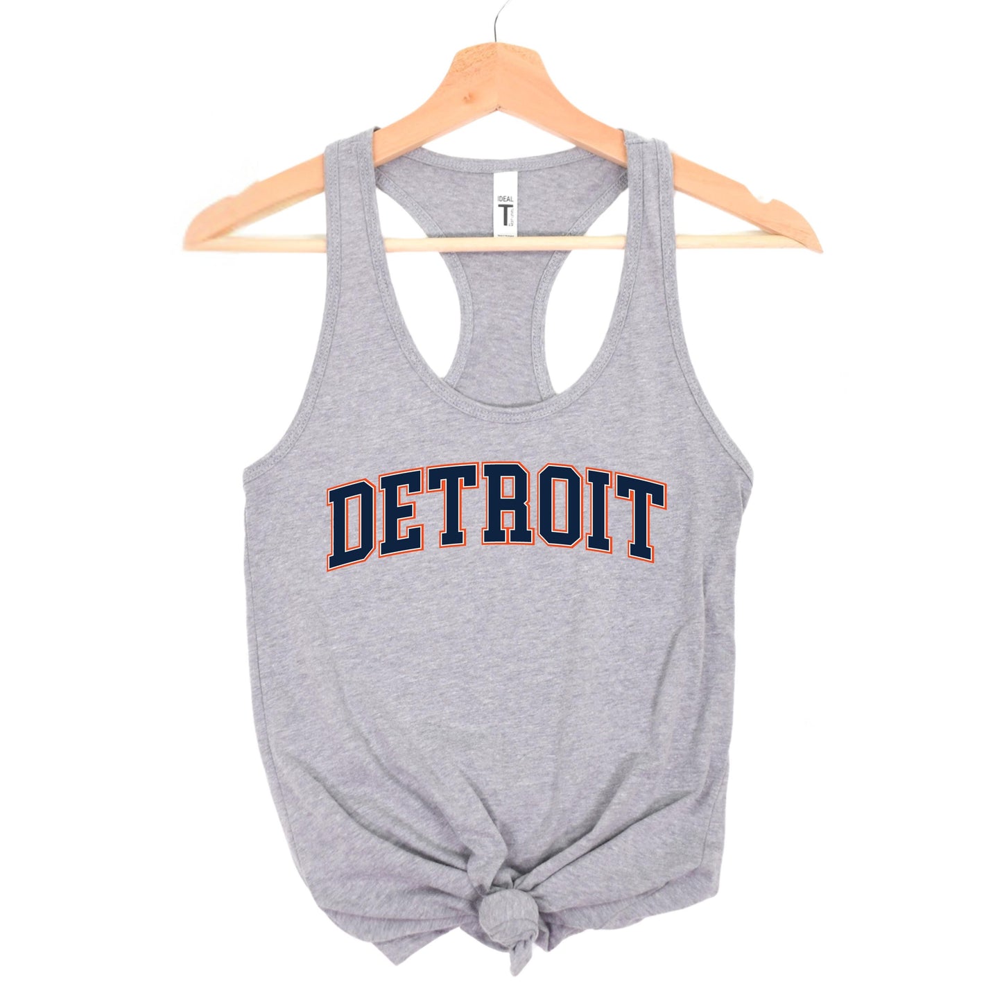 Detroit Racerback Tank Top | Women's Vintage Detroit Tank | Soft & Lightweight Athletic Tank | Casual Summer Shirt | Retro Detroit