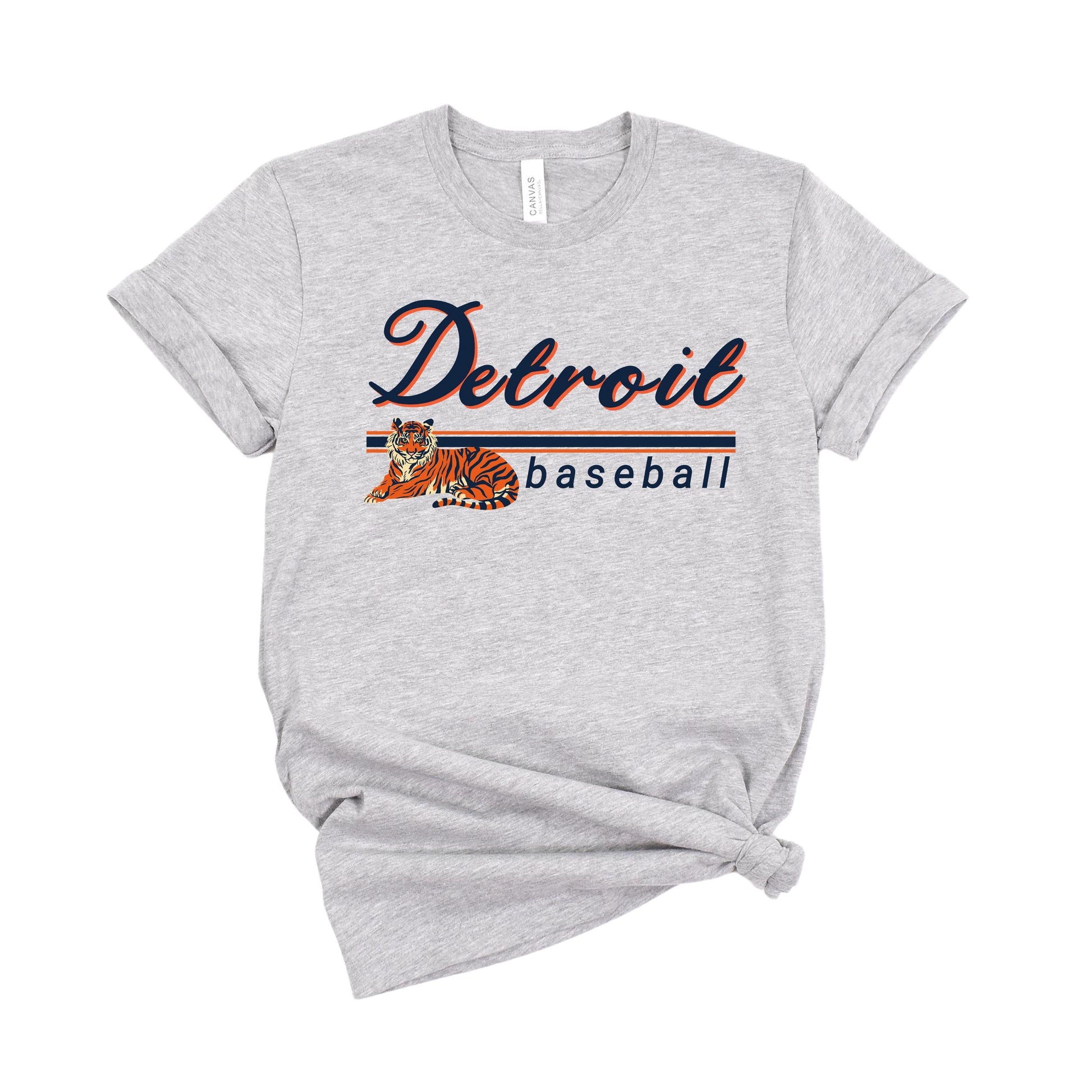 Detroit Baseball Shirt | Vintage Lions Baseball Tee | Game Day Fan T-Shirt with Lion Graphic | Soft & Comfortable Detroit Sports Apparel