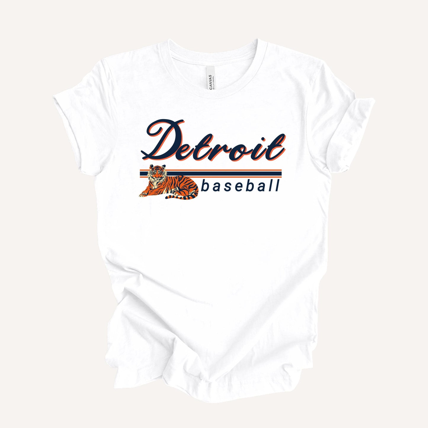 Detroit Baseball Shirt | Vintage Lions Baseball Tee | Game Day Fan T-Shirt with Lion Graphic | Soft & Comfortable Detroit Sports Apparel