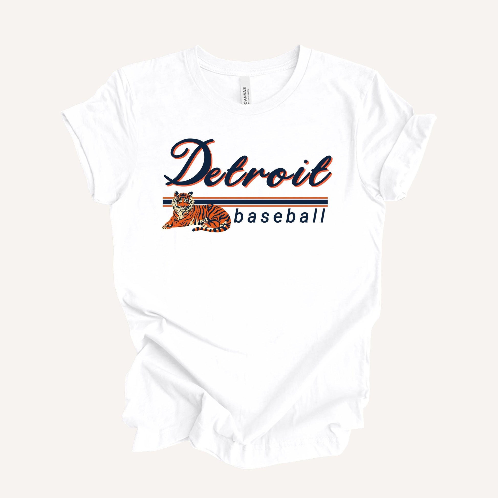 Detroit Baseball Shirt | Vintage Lions Baseball Tee | Game Day Fan T-Shirt with Lion Graphic | Soft & Comfortable Detroit Sports Apparel