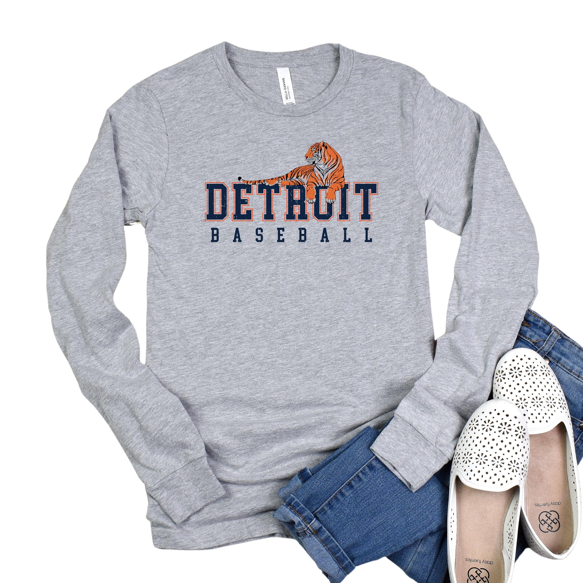 Detroit Baseball Long Sleeve Shirt