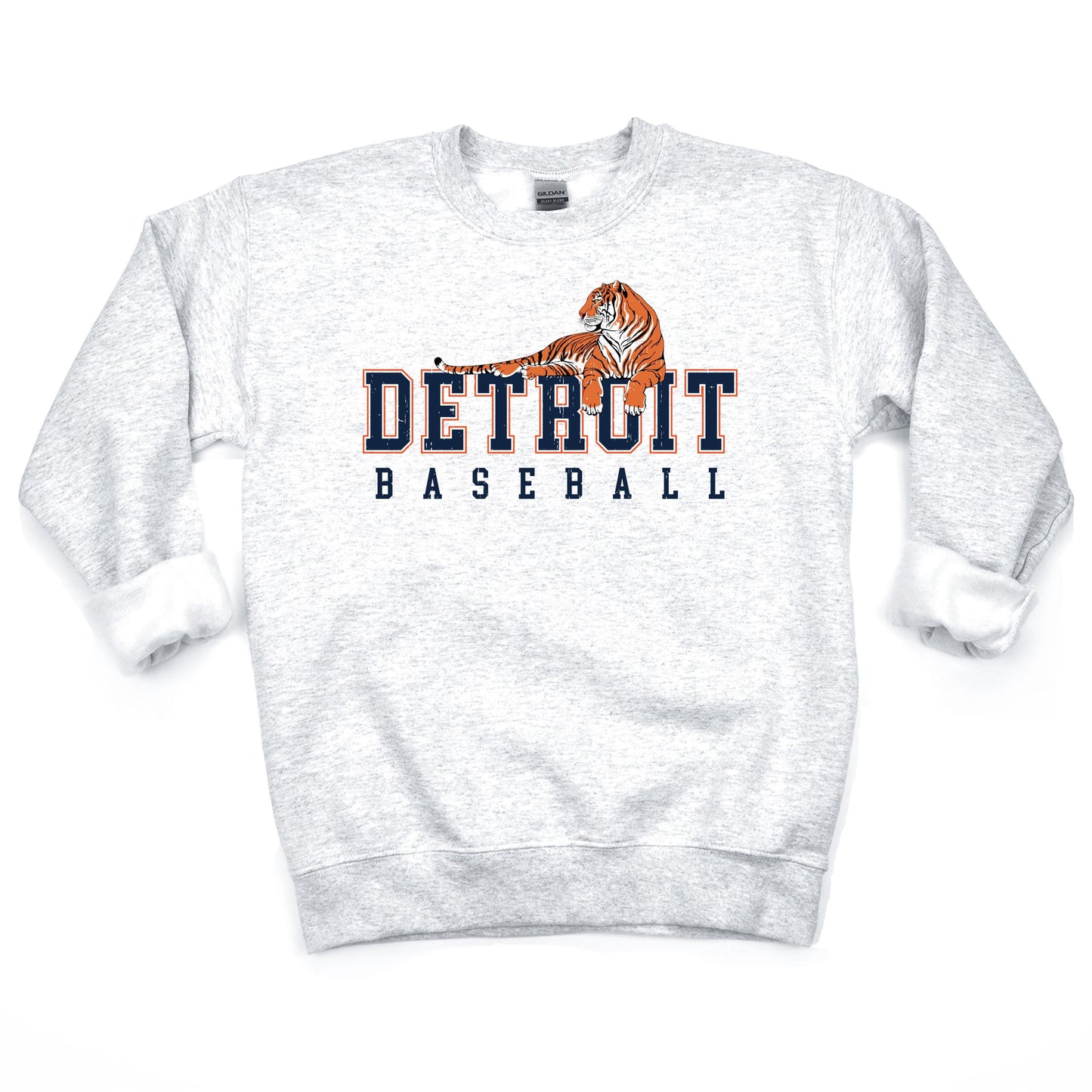 Vintage Detroit Baseball Shirt | Retro Tigers Baseball Tee | Game Day Fan T-Shirt with Tiger Graphic | Soft & Comfortable Detroit Sportswear