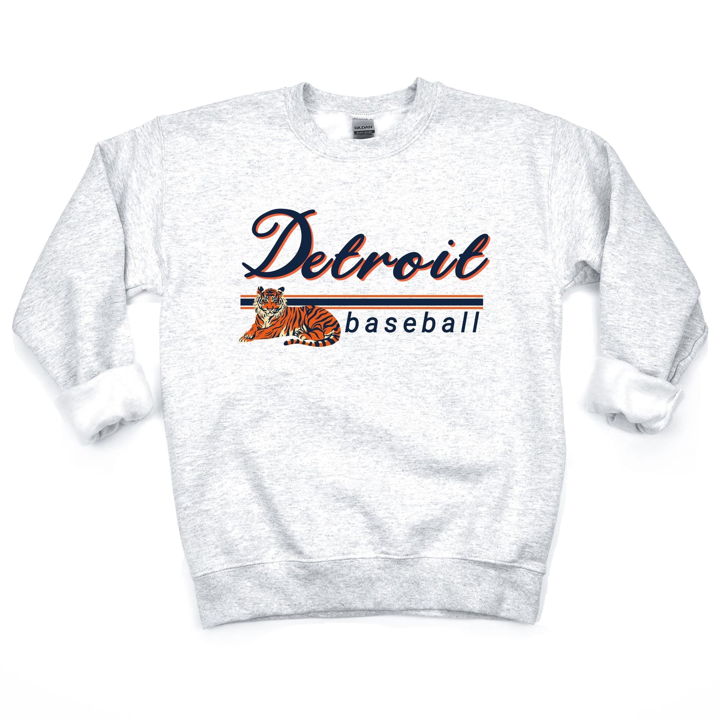 Detroit Baseball Sweatshirt | Vintage Tigers Baseball Sweater | Game Day Shirt with Tiger Graphic | Detroit Sports Apparel