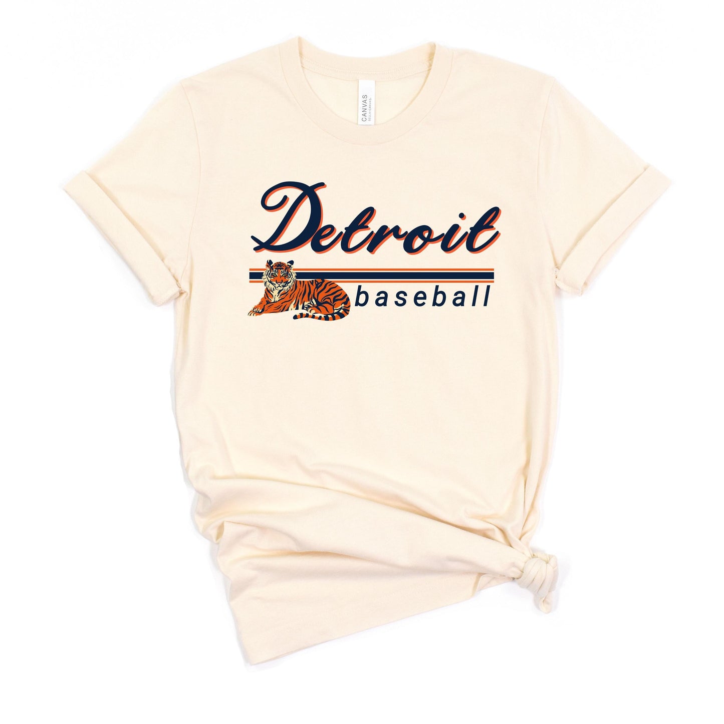 Detroit Baseball Shirt | Vintage Lions Baseball Tee | Game Day Fan T-Shirt with Lion Graphic | Soft & Comfortable Detroit Sports Apparel