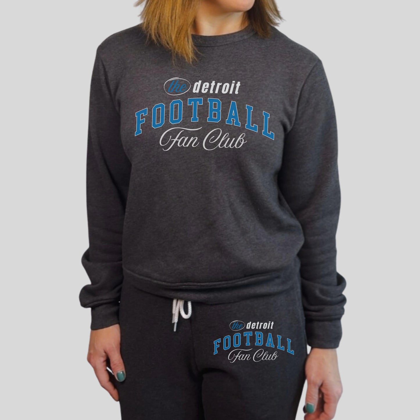 Detroit Football Fan Club Joggers | Lions Athletic Sweatpants | Game Day Lounge Pants