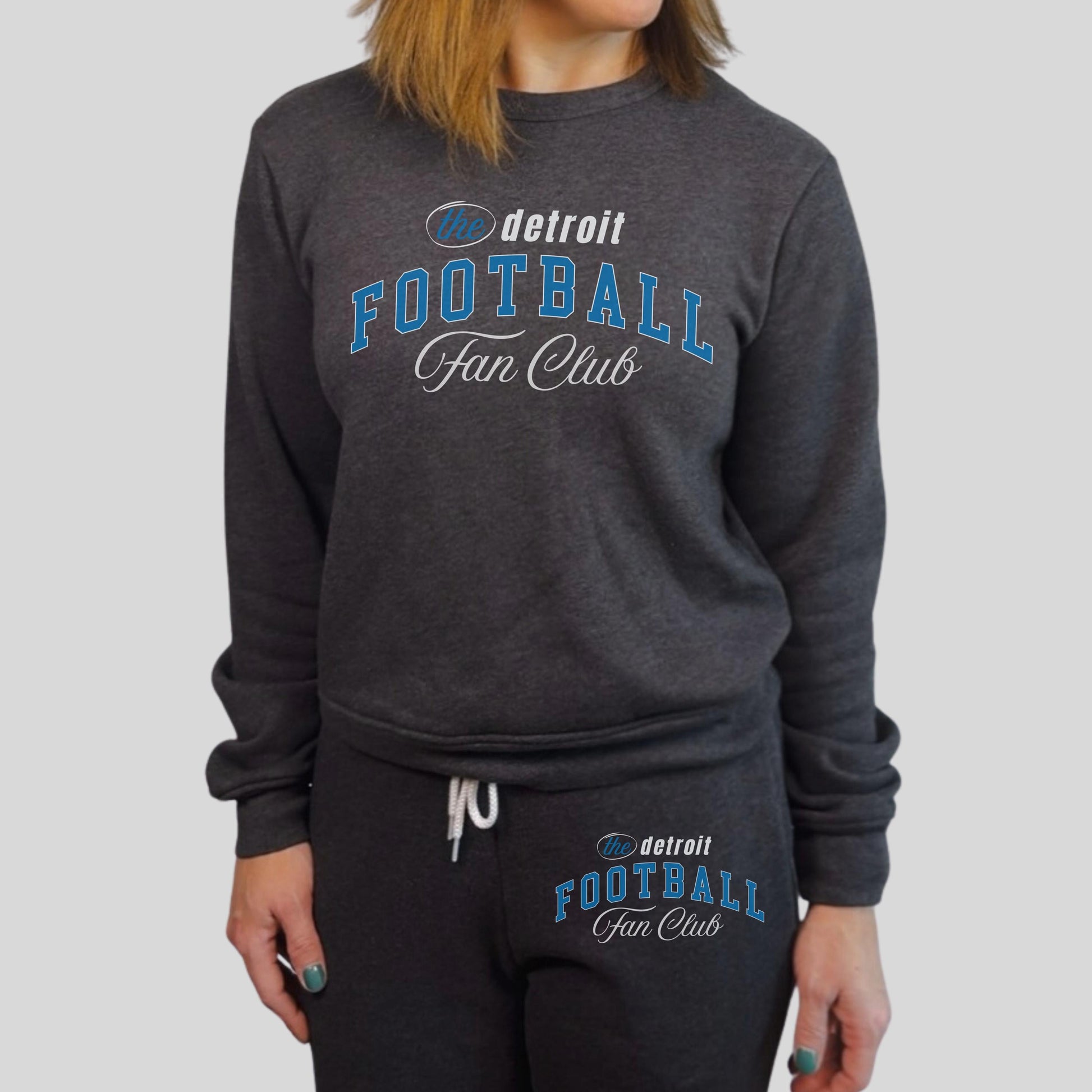 Detroit Football Fan Club Joggers | Lions Athletic Sweatpants | Game Day Lounge Pants