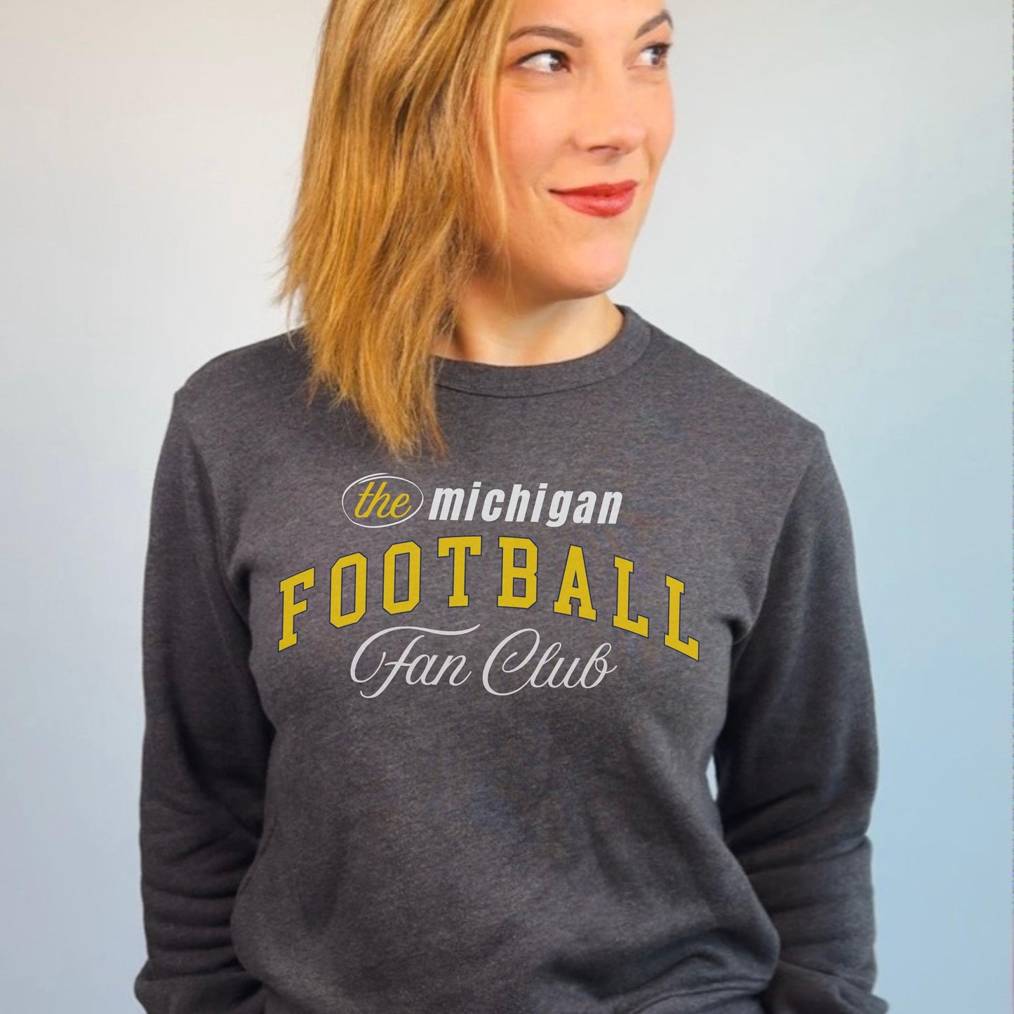 Michigan Football Fan Club Loungewear Set | Sweatshirt + Joggers | Go Blue Game Day Outfit