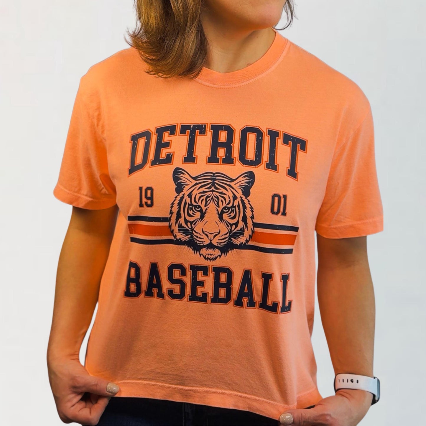 Detroit Baseball Vintage Shirt | Tigers Fan Tee | Retro Tiger Graphic Game Day
