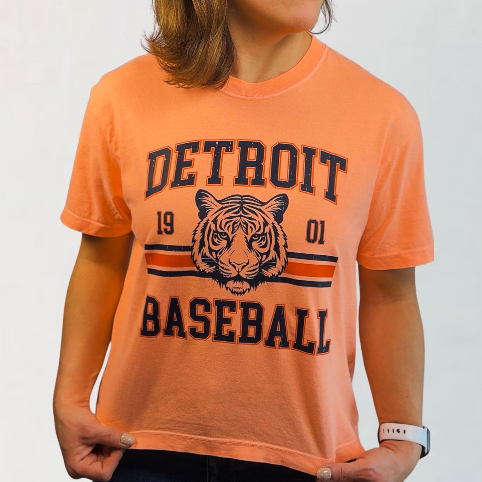 Detroit Baseball Vintage Shirt | Tigers Fan Tee | Retro Tiger Graphic Game Day